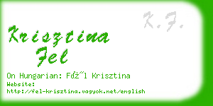 krisztina fel business card